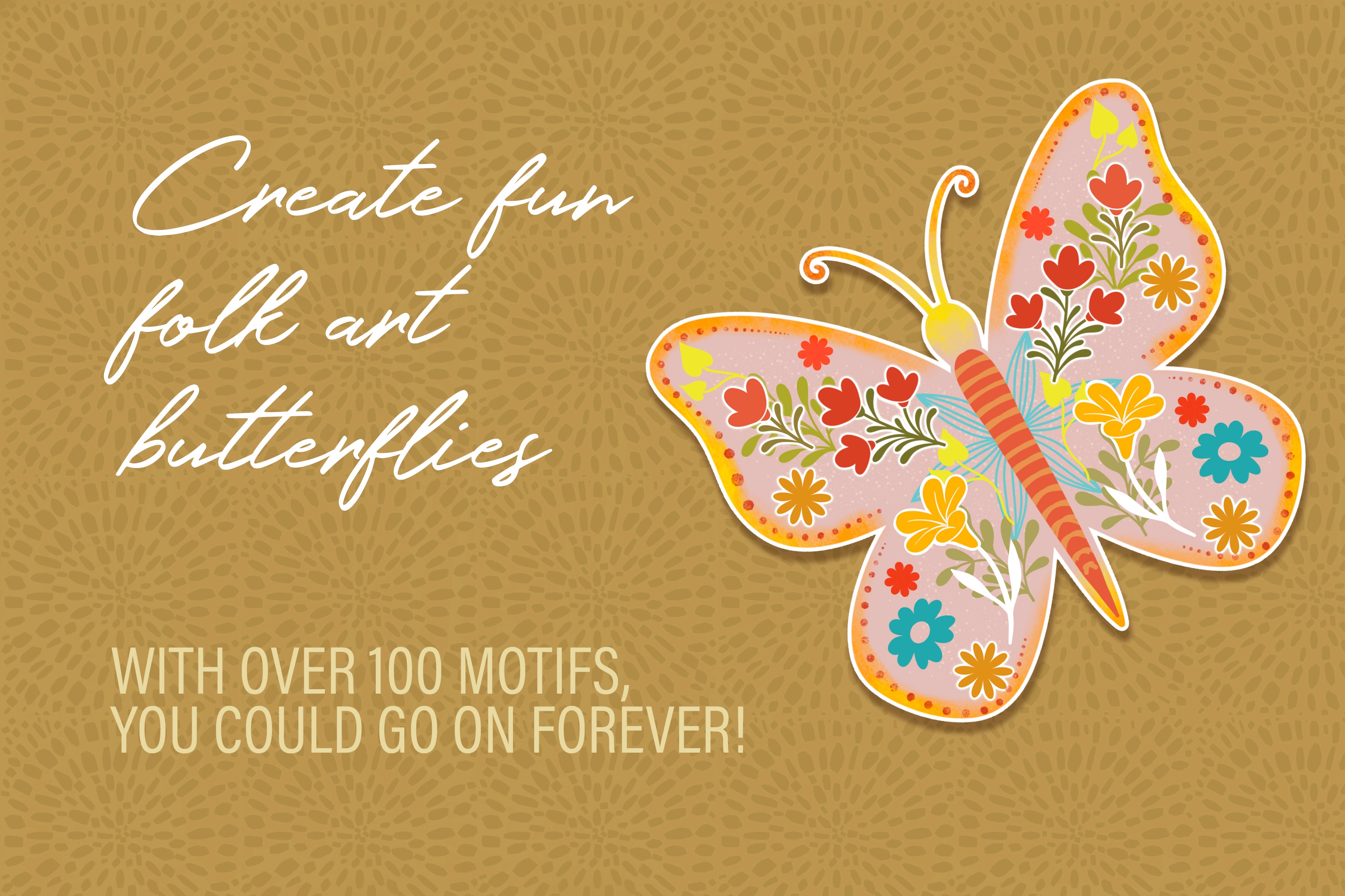 Volume 096 - Folksy Flowers and Butterfly Kit for Procreate