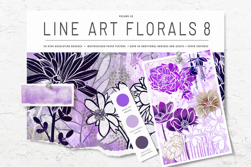 Volume 042 - Procreate Floral Brush Stamps 8