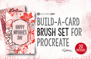 Volume 061 - Build-a-Card Brush Set for Procreate - 20 Brushes
