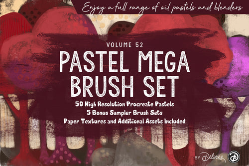 Volume 052 - Pastel Mega Brush Set for Procreate