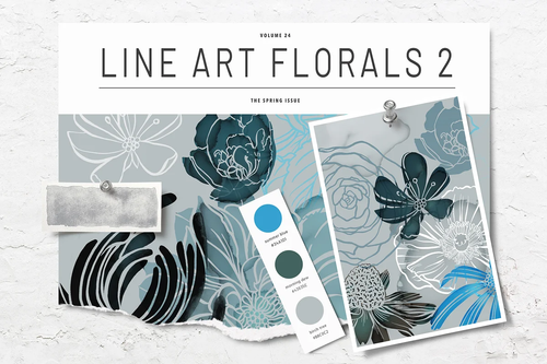 Volume 025 - Floral Procreate Stamp Brushes 2