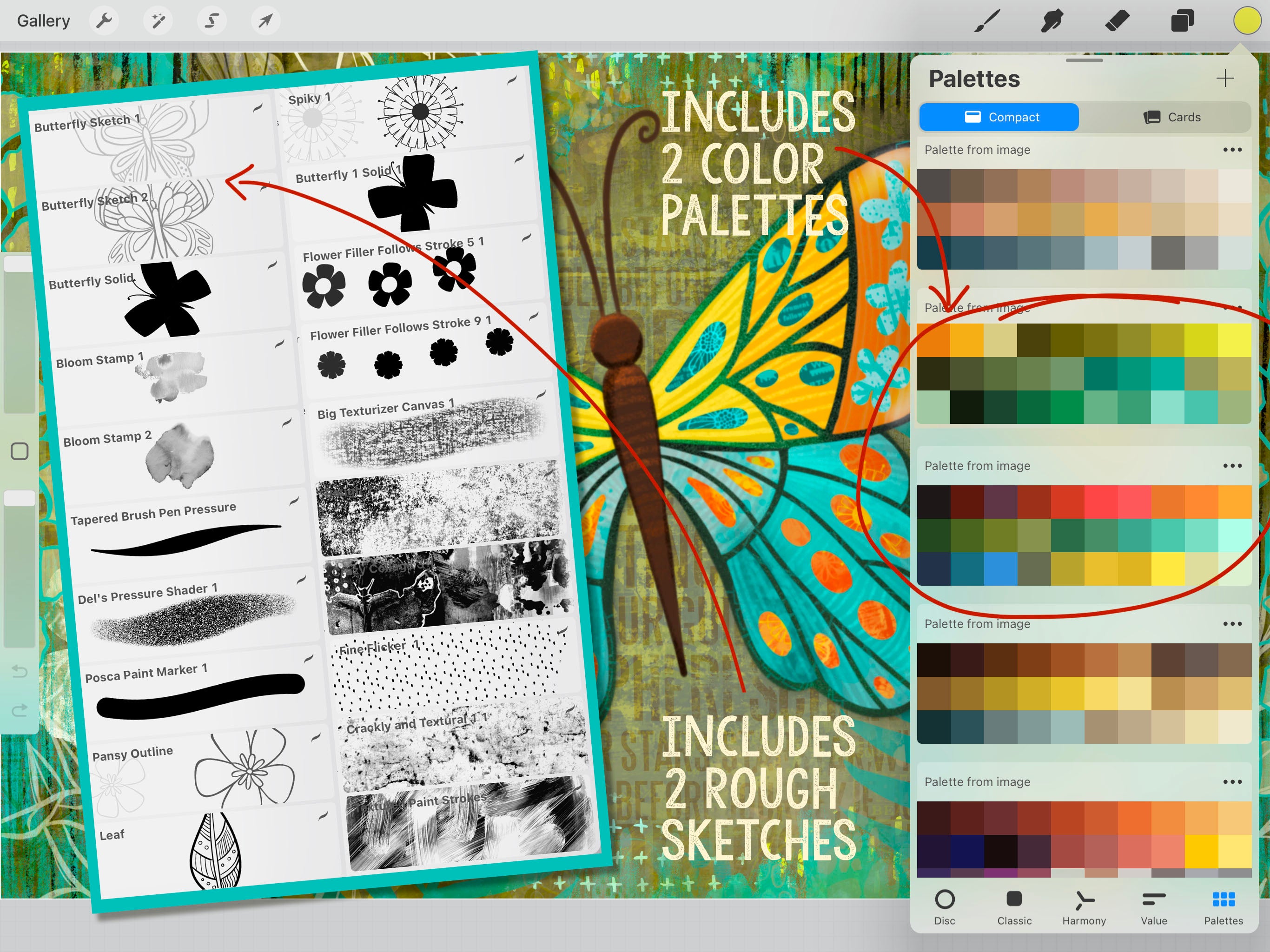 Volume 083 - Mixed Media Butterfly Asset Pack