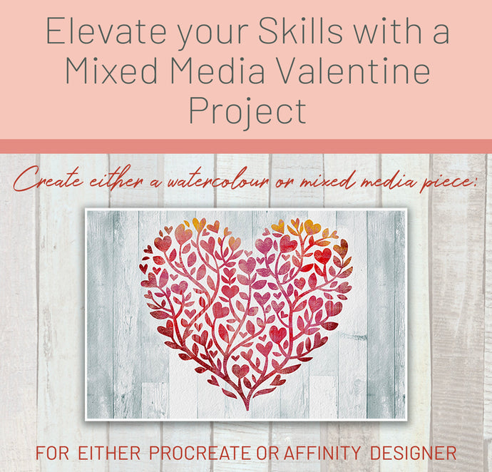 Mixed Media Valentine Project