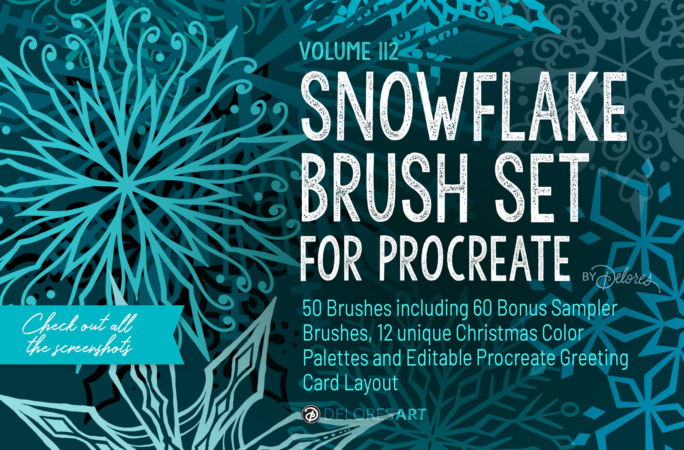 Volume 112 Snowflake Stamp and Scatter Brush Kit