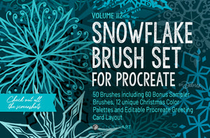 Volume 112 - Snowflake Stamp and Scatter Brush Kit