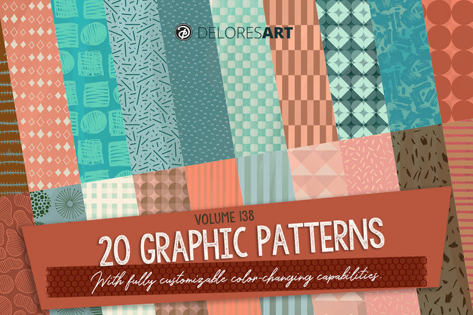 Volume 138 - Graphic Patterns Brushes for Procreate