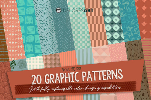 Volume 138 - Graphic Patterns Brushes for Procreate