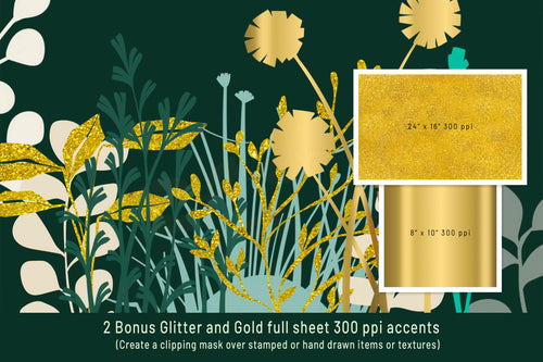 Volume 144 - Leafy Fronds Brush Set for Procreate - Over 200 Brushes and Assets