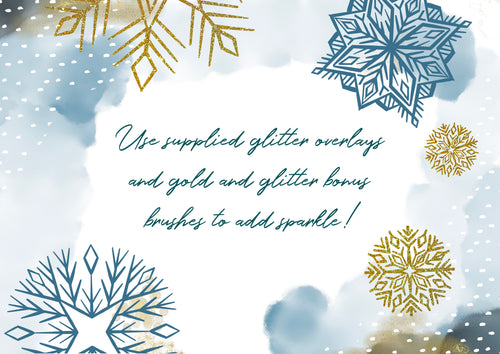 Volume 112 - Snowflake Stamp and Scatter Brush Kit