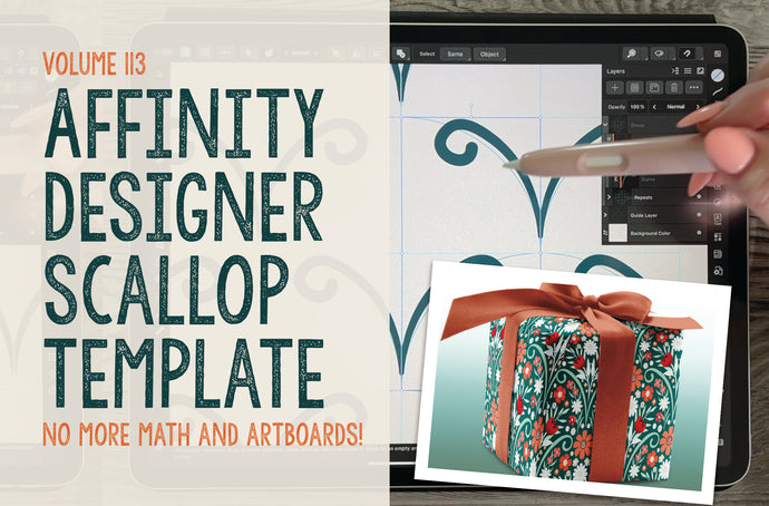 Volume 113 - The Template Club Template #6 -  The Full Drop with Scallop with Reflection