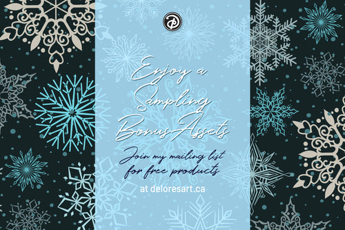 Volume 112 - Snowflake Stamp and Scatter Brush Kit