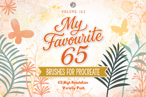 Volume 162 - My Favorite 65 Brush Set for Procreate - deloresartcanada