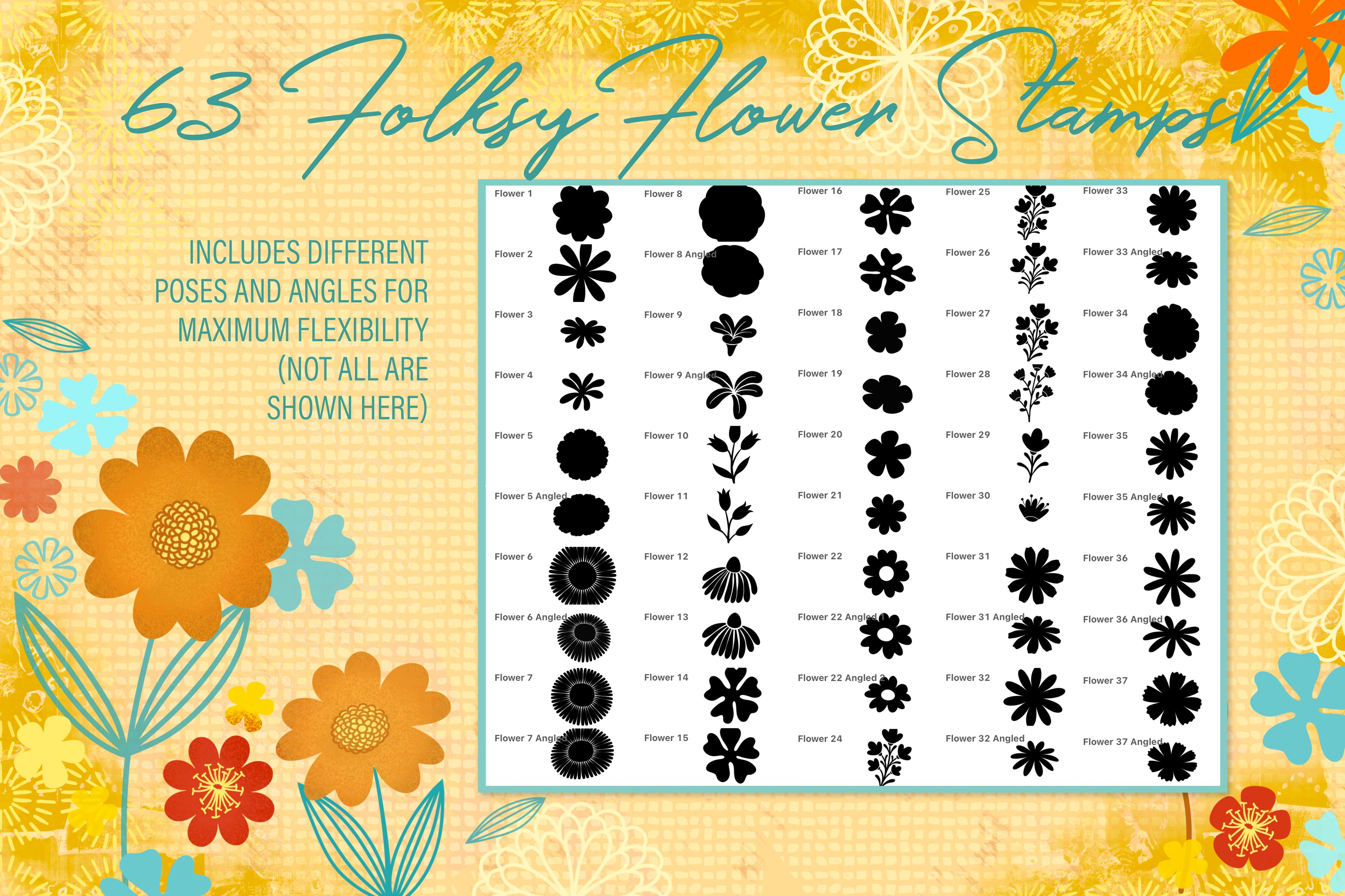 Volume 098 - Folksy Flowers Assets for Affinity Designer