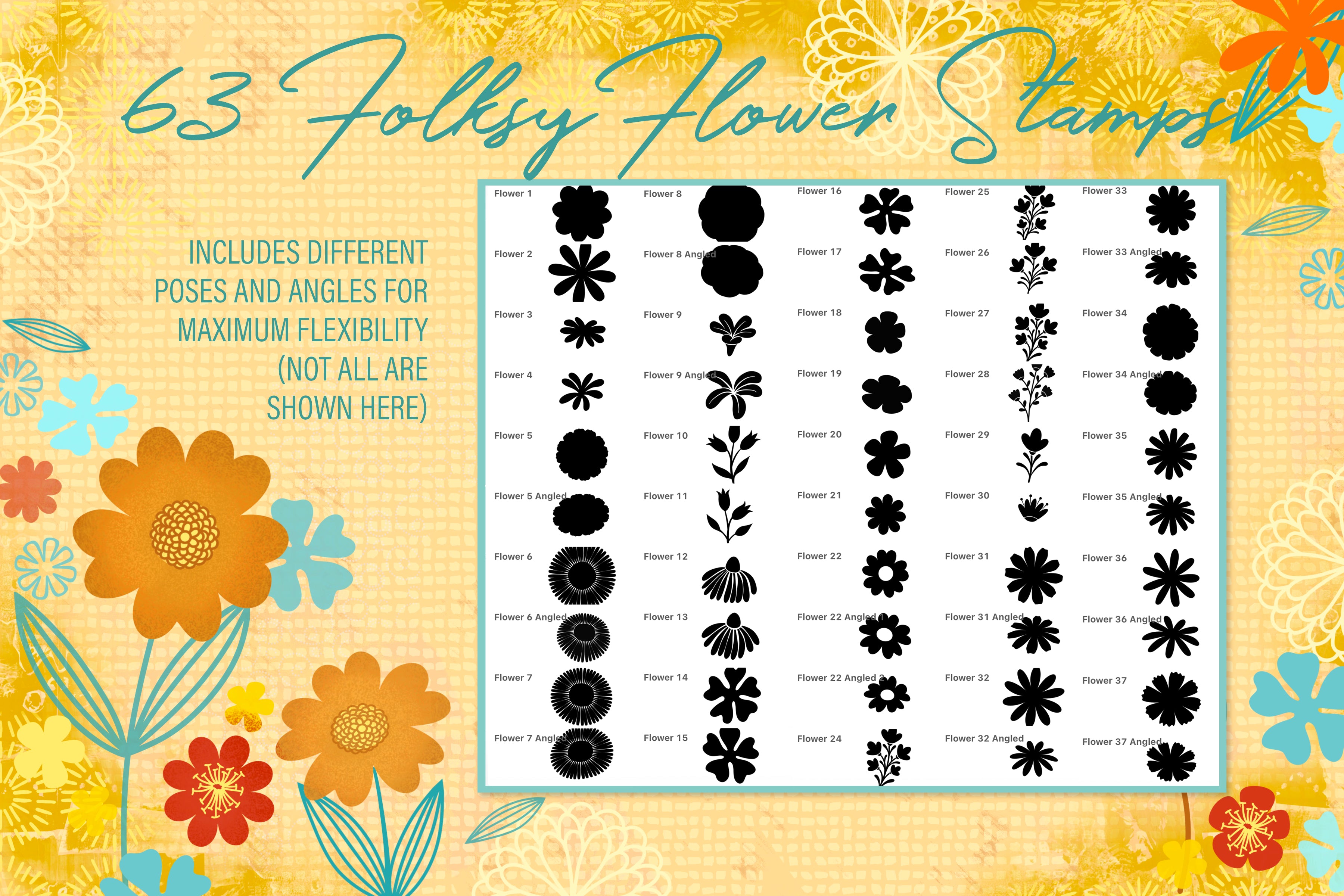 Volume 98 Folksy Flowers Assets for Affinity Designer
