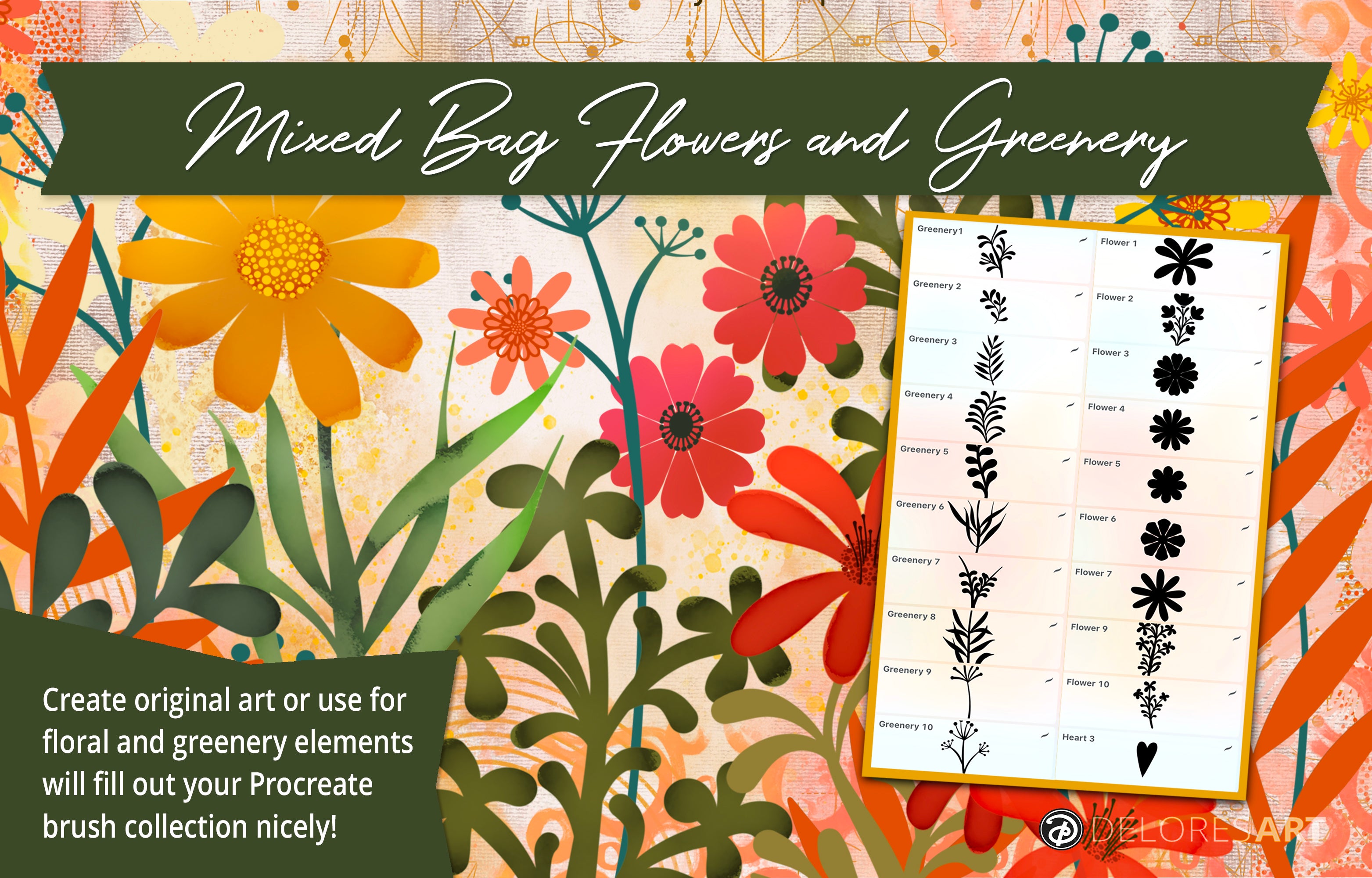 Volume 116 - Mixed Bag Floral Brushes