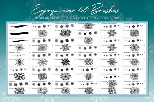 Volume 112 - Snowflake Stamp and Scatter Brush Kit