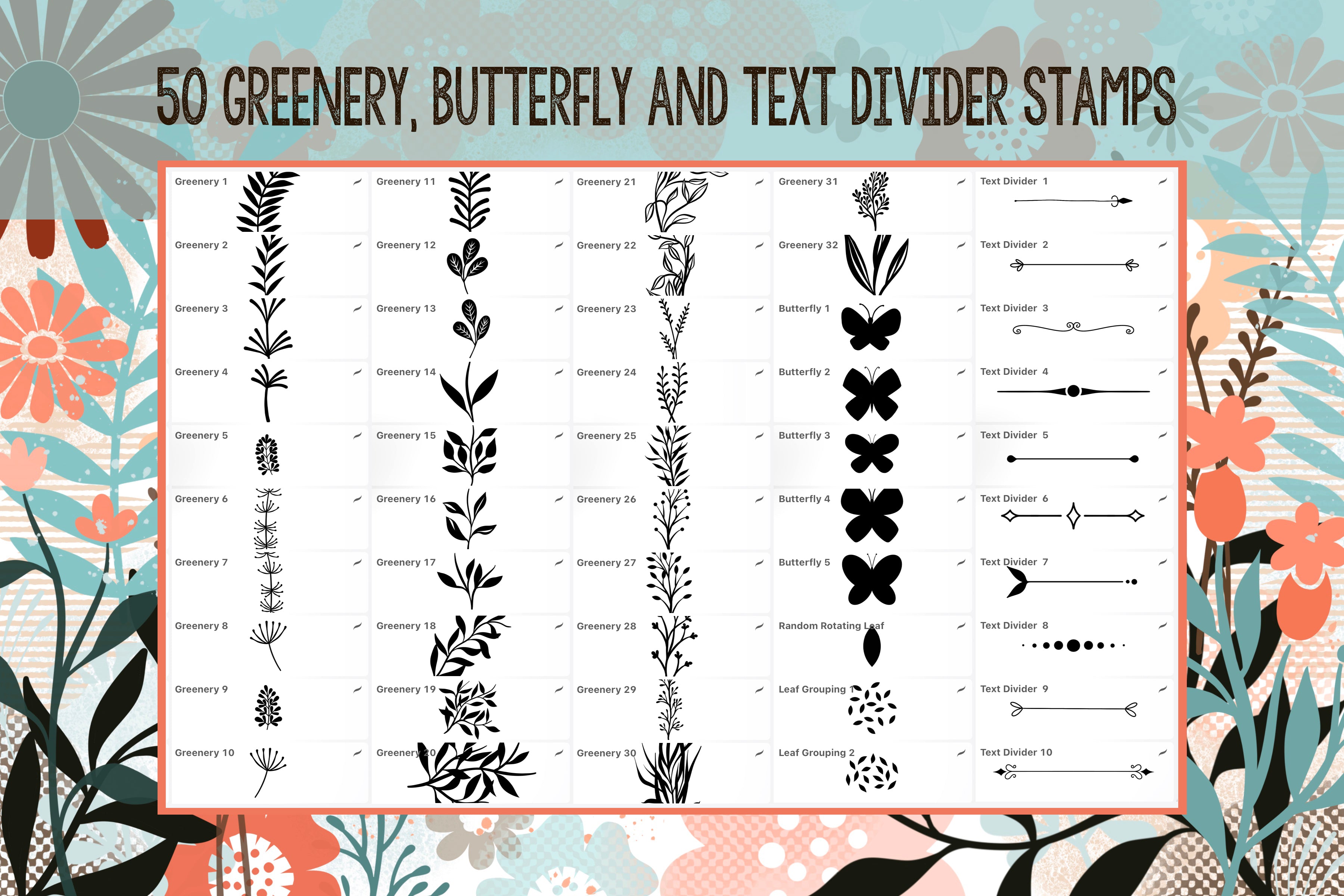 Volume 136 - May Floral Gloral Garden Stamps