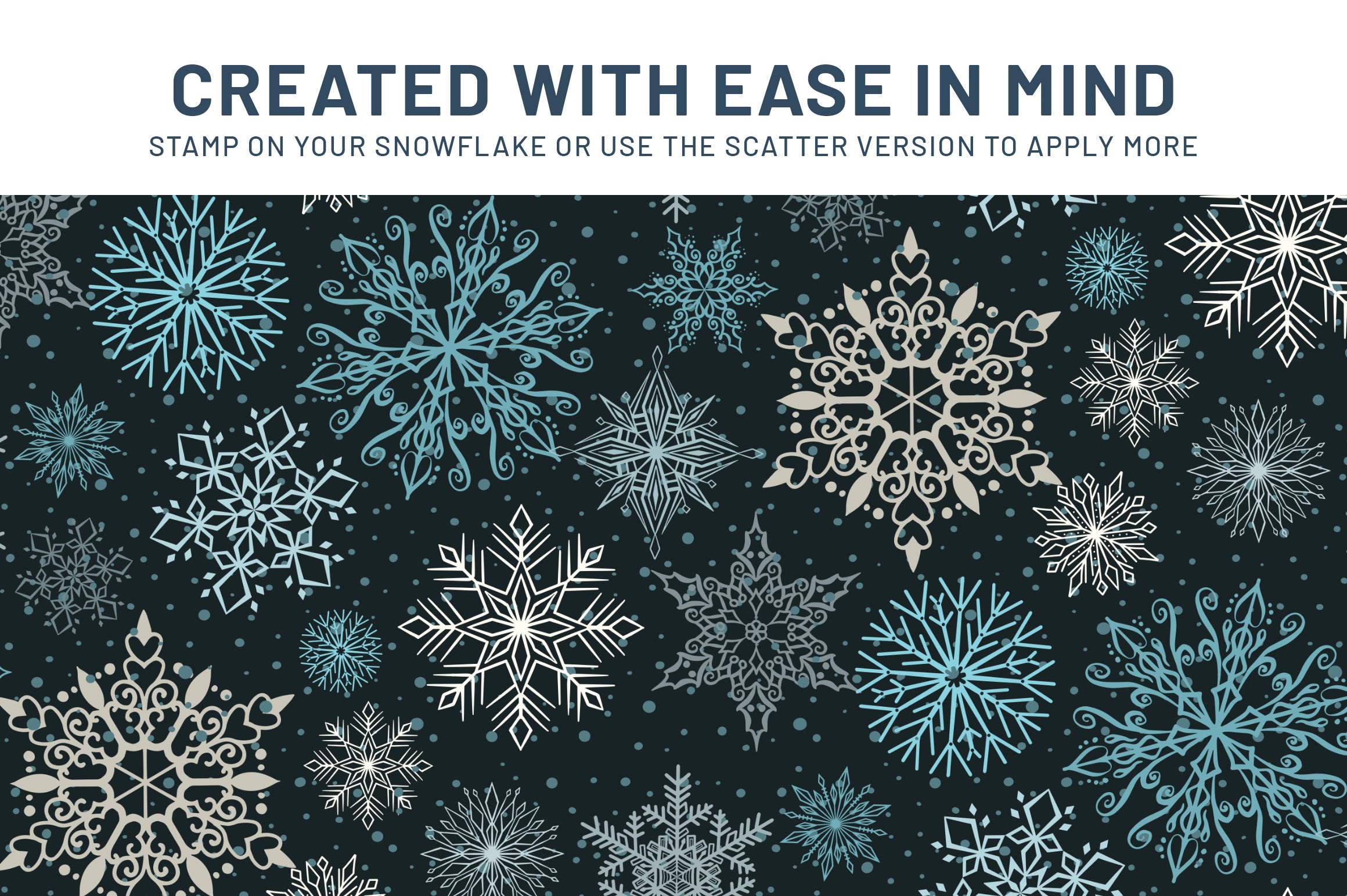 Volume 112 - Snowflake Stamp and Scatter Brush Kit