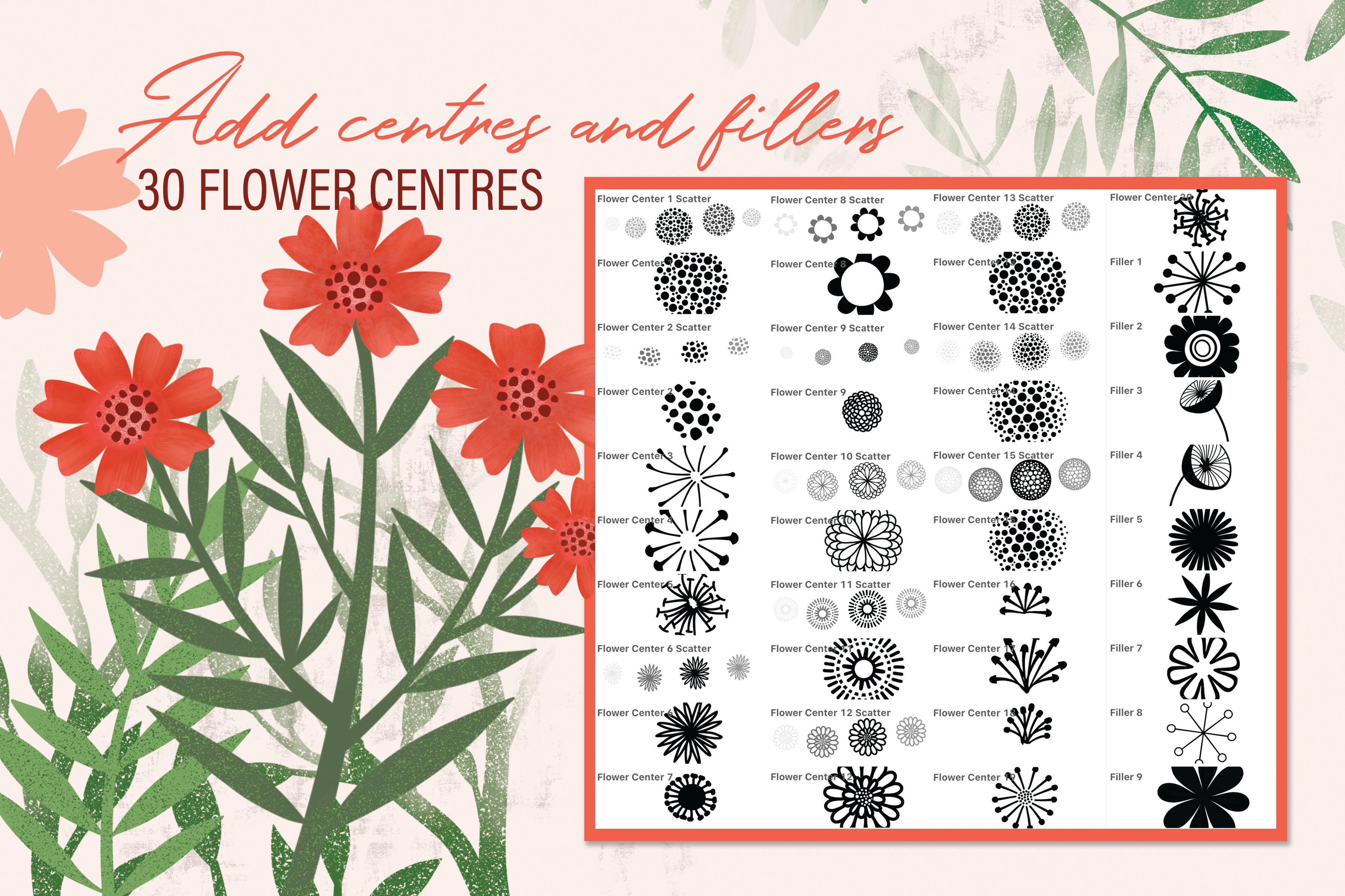 Volume 098 - Folksy Flowers Assets for Affinity Designer