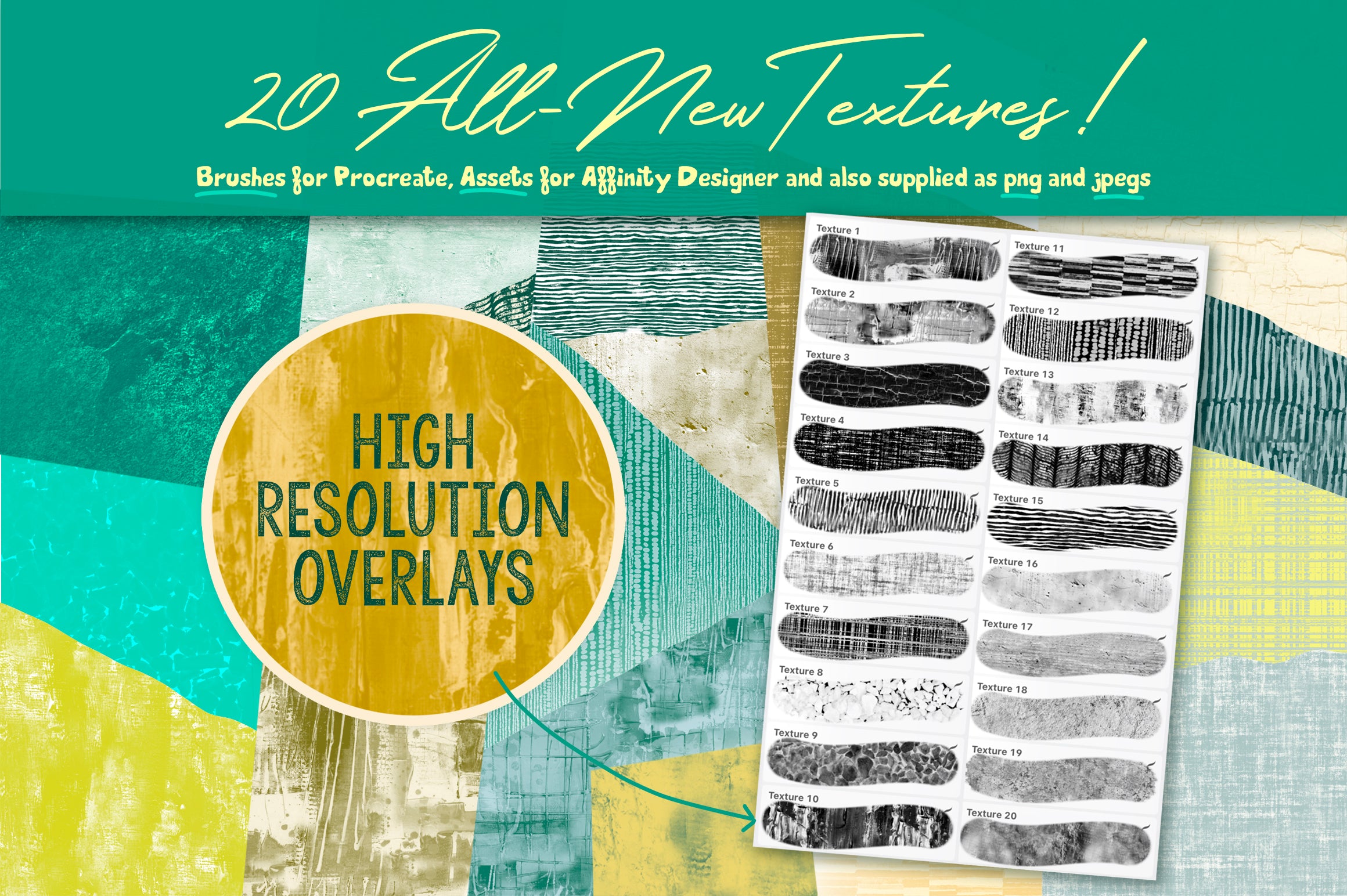 Volume 160 - Botannical Bliss Brush Pack for Procreate/Asset Pack for Affinity Designer and more