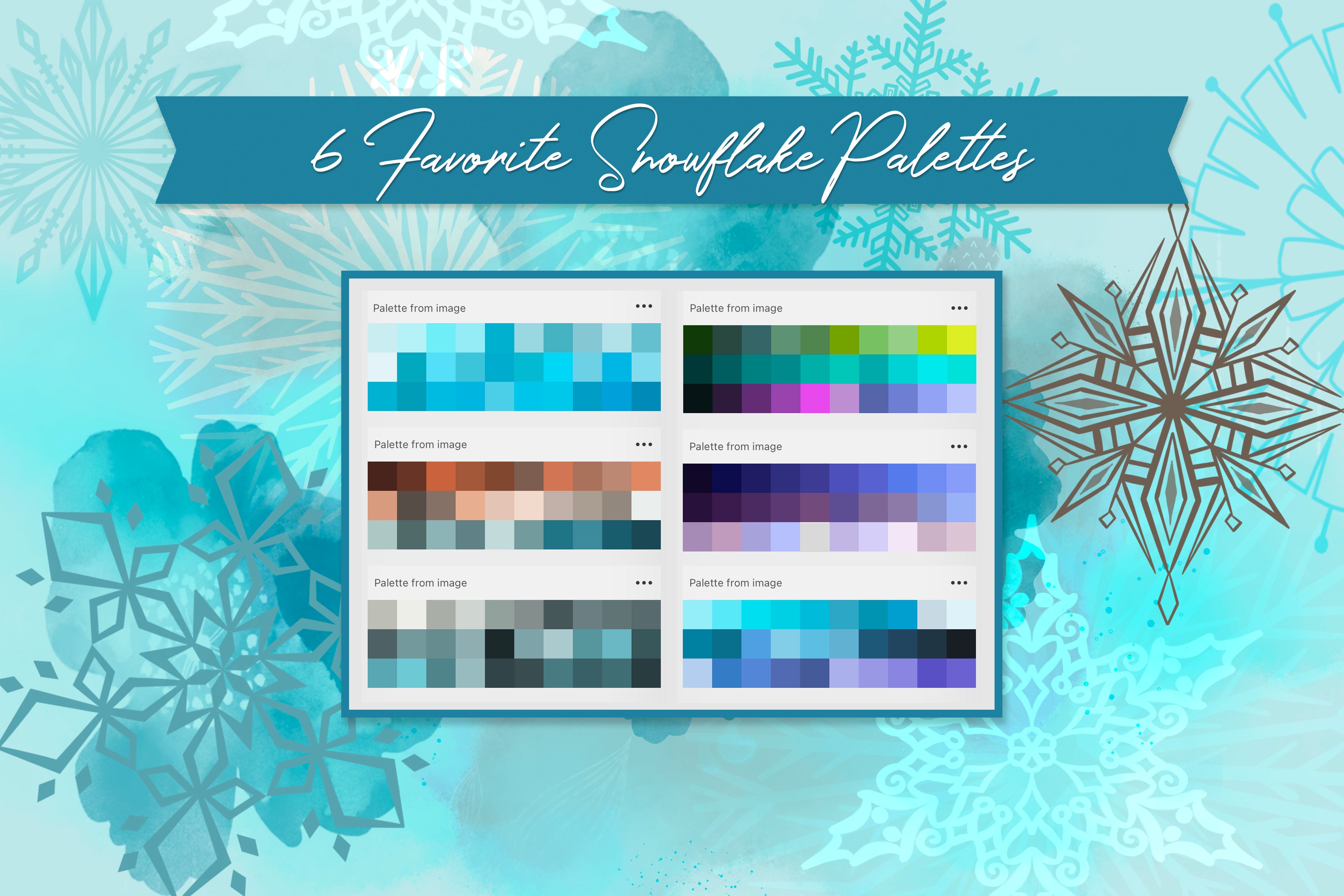 Volume 112 - Snowflake Stamp and Scatter Brush Kit