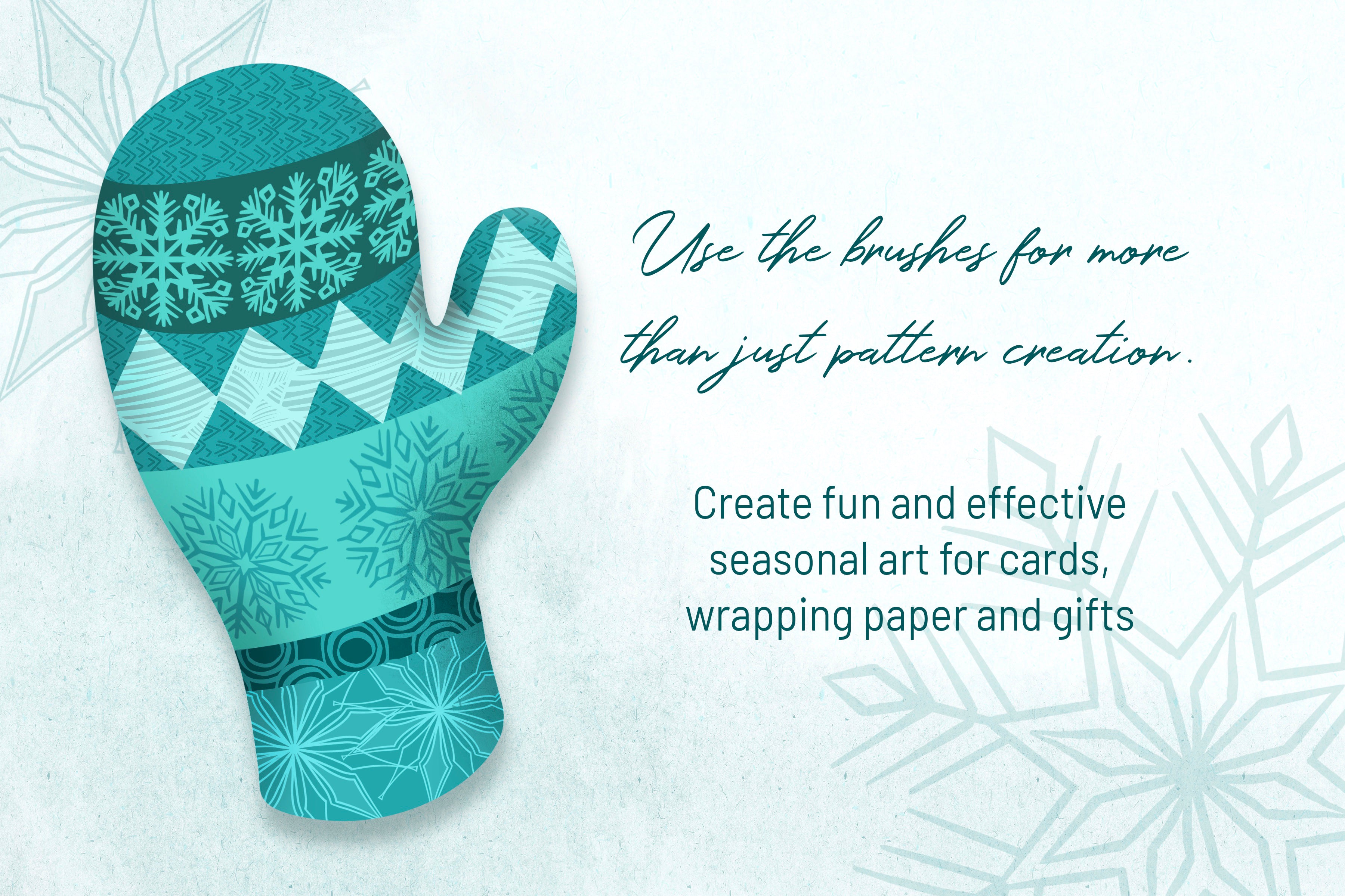 Volume 112 - Snowflake Stamp and Scatter Brush Kit