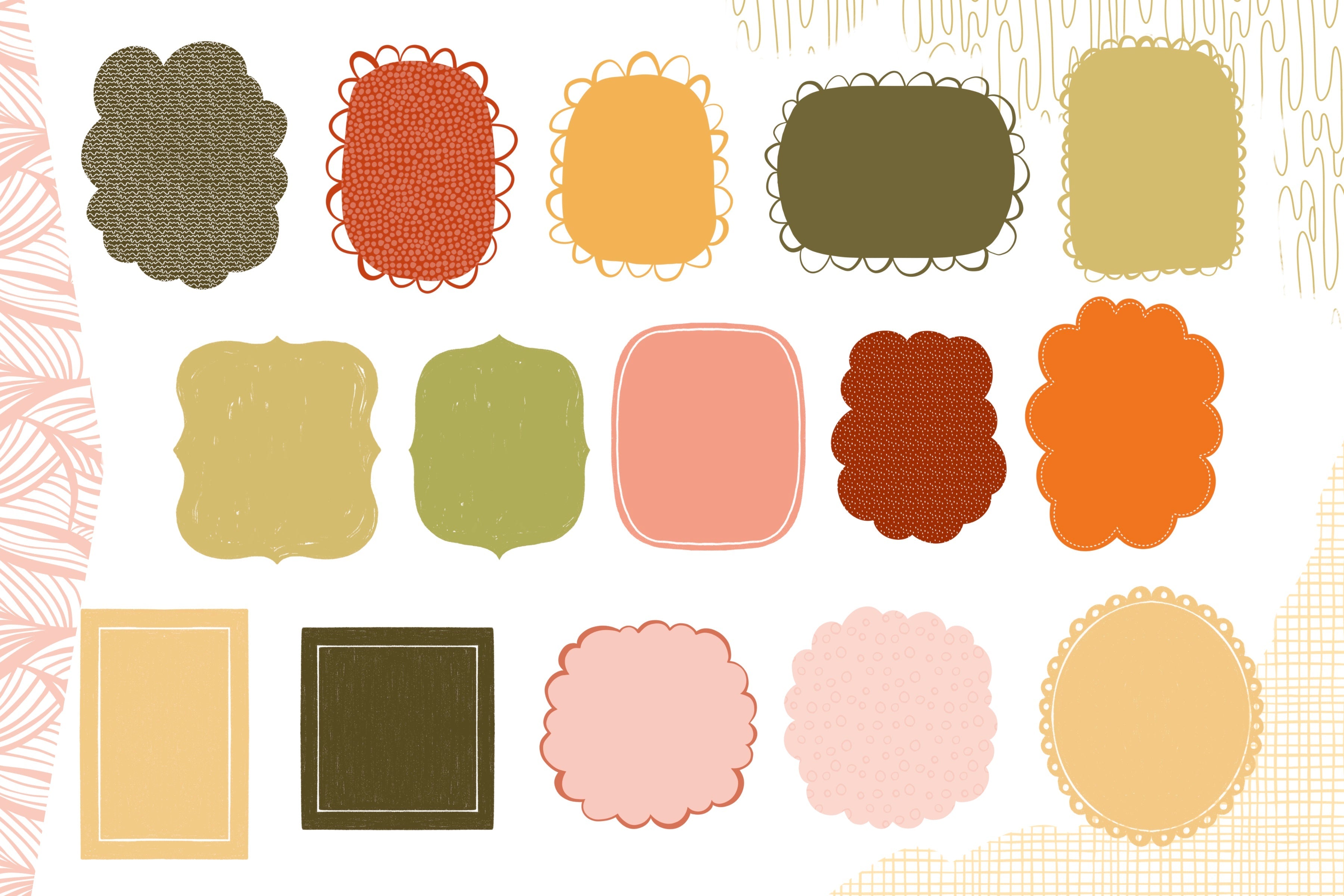 Hand Drawn Text Frames chart