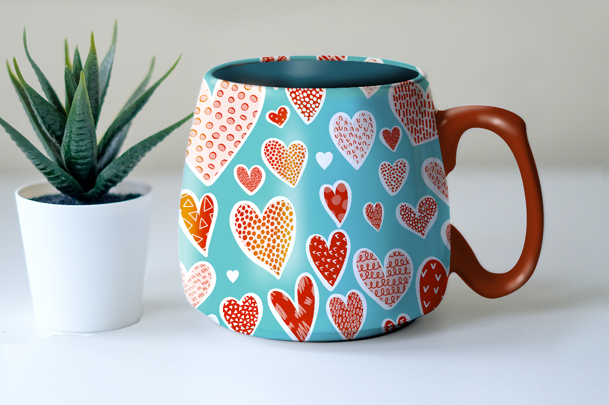 Volume 158 - Graphic Hearts Collection Procreate Brushes and Affinity Designer Assets