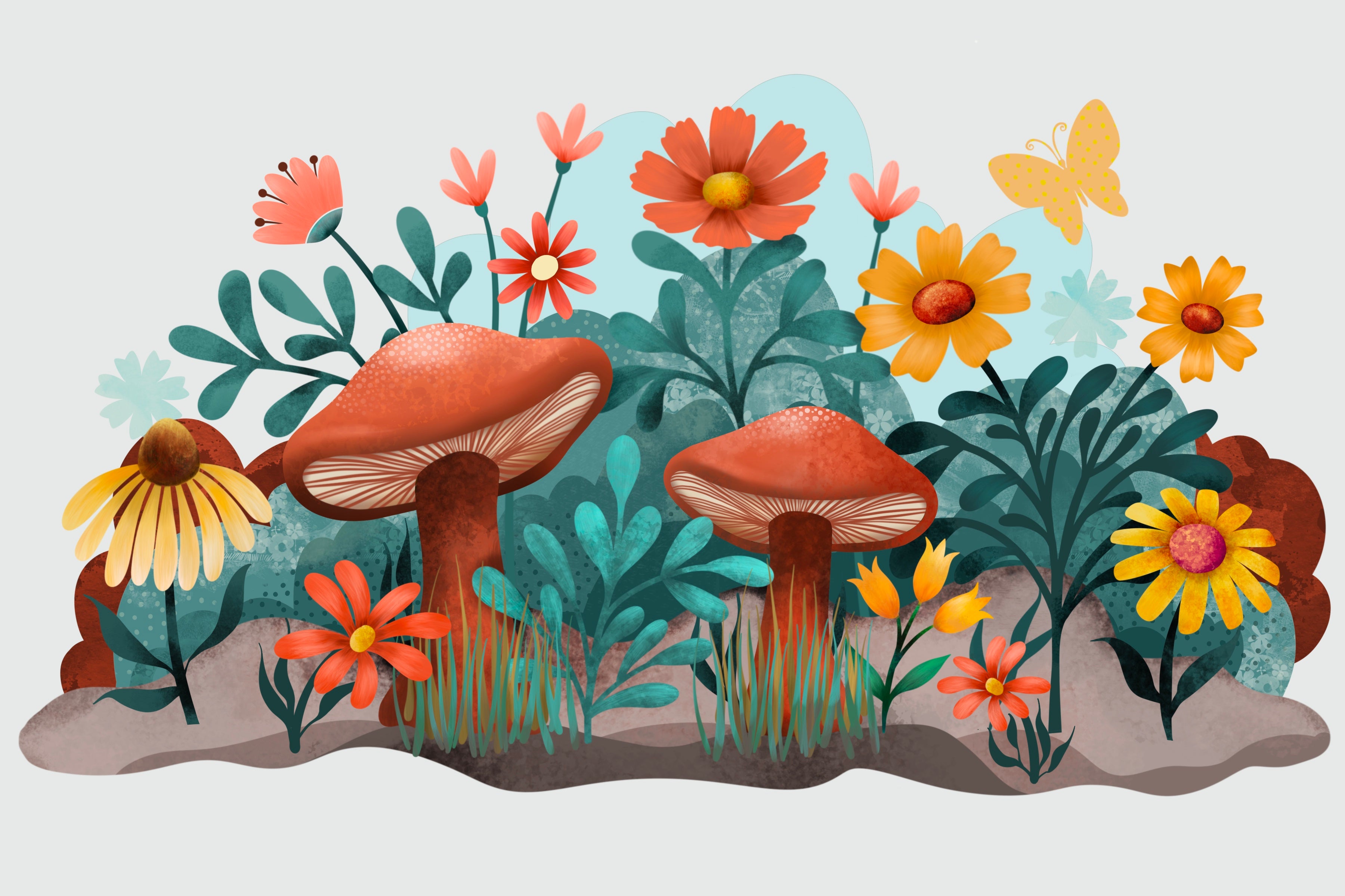 Volume 143 - Spring Mushroom Brush Set + Bonuses for Procreate