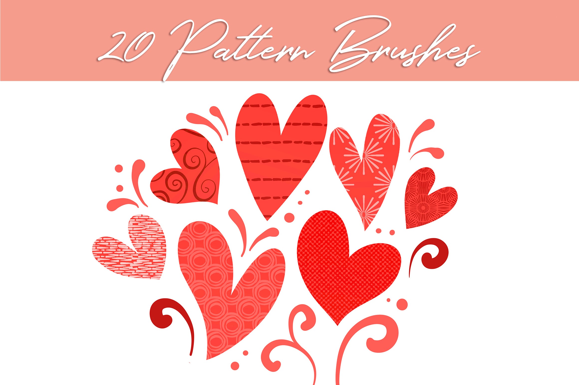 Volume 157 - Line Art Hearts Procreate Brushes and Affinity Designer Assets
