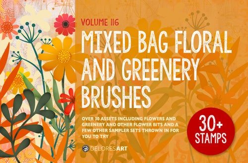 Volume 116 - Mixed Bag Floral Brushes