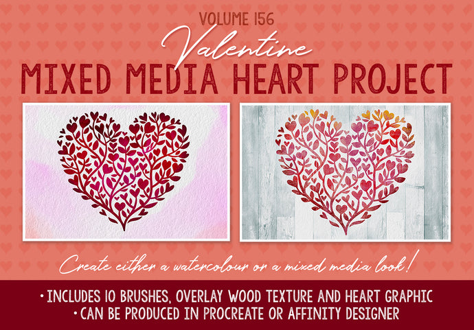 Volume 156 - Mixed Media Heart Project