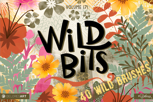 Volume 177 - Wild Bits 40 Brush Set - deloresartcanada