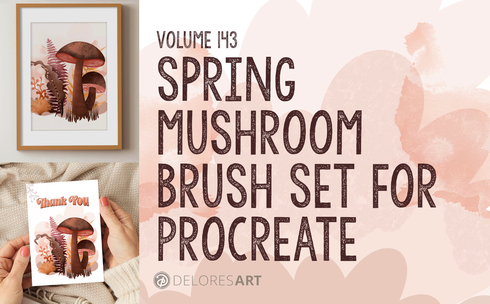 Volume 143 - Spring Mushroom Brush Set + Bonuses for Procreate