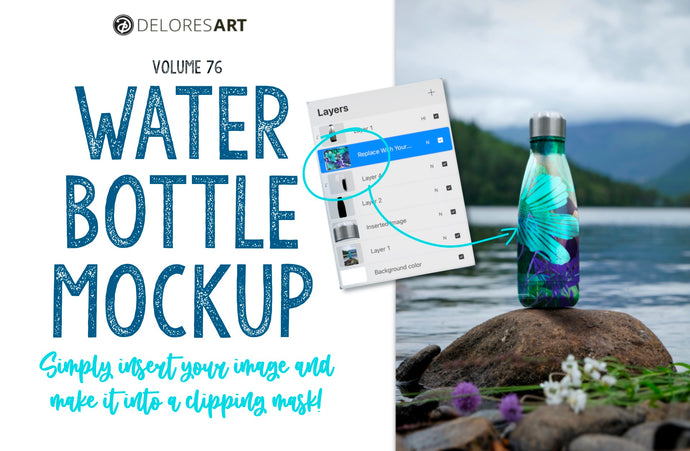 Volume 076 - Water Bottle Mock Up for Procreate