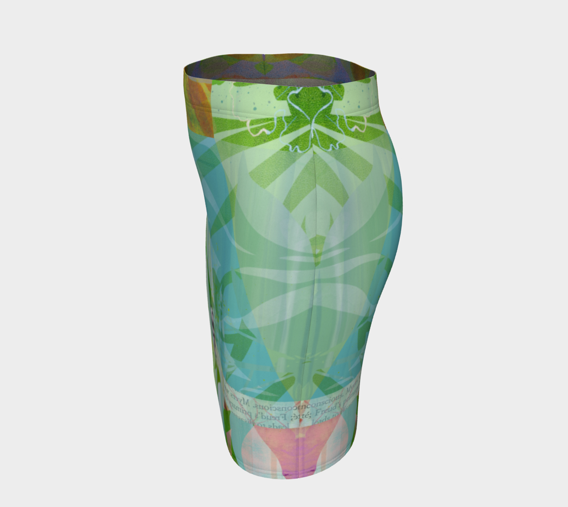 Abounding Alder Collage Fitted Skirt by Deloresart - deloresartcanada