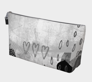 The Snuggle is Real Makeup Bag in Greyscale - deloresartcanada