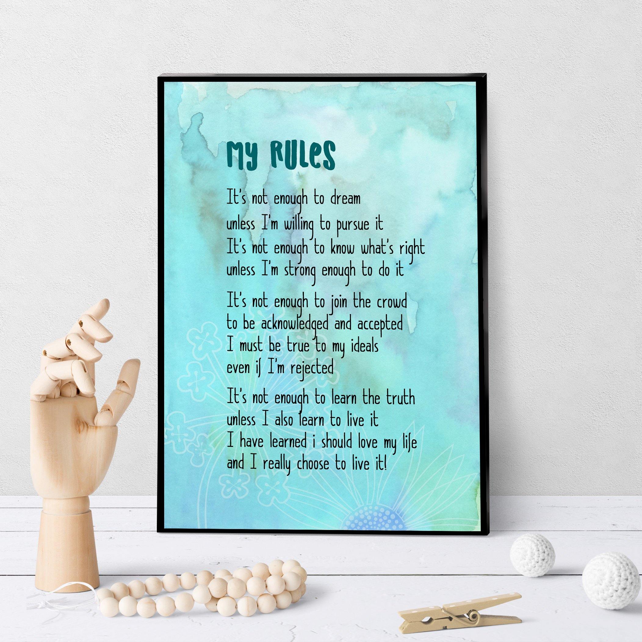 0136 My Rules Art - deloresartcanada