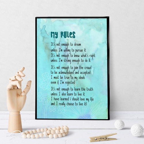 0136 My Rules Art - deloresartcanada