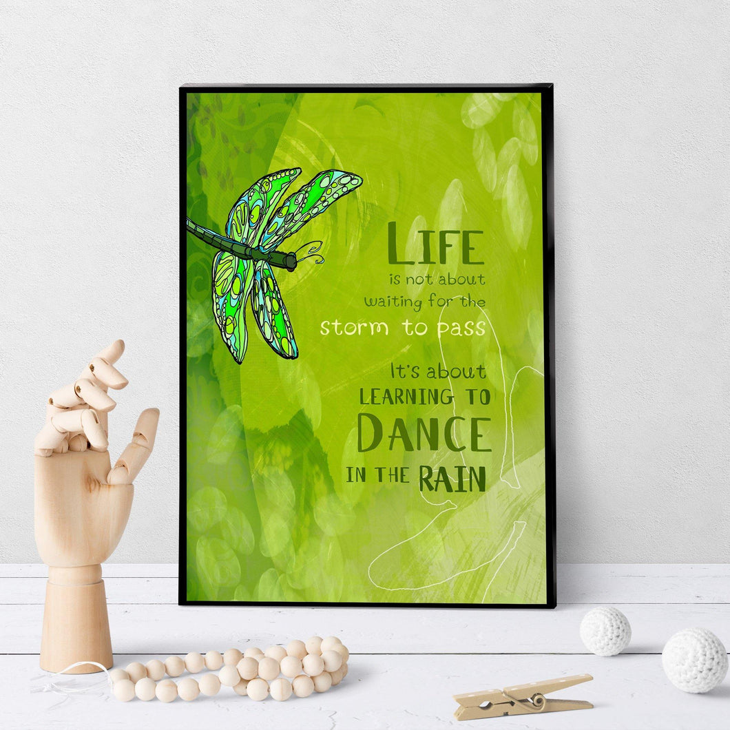 0142 Dance In The Rain Art - deloresartcanada