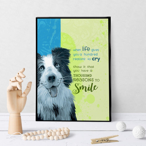 0204 Reason To Smile Shaggy Dog Art - deloresartcanada