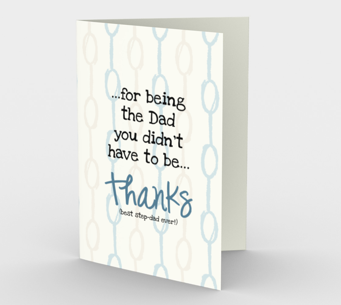 1078.Best Dad You Didn't Have to Be  Card by DeloresArt
