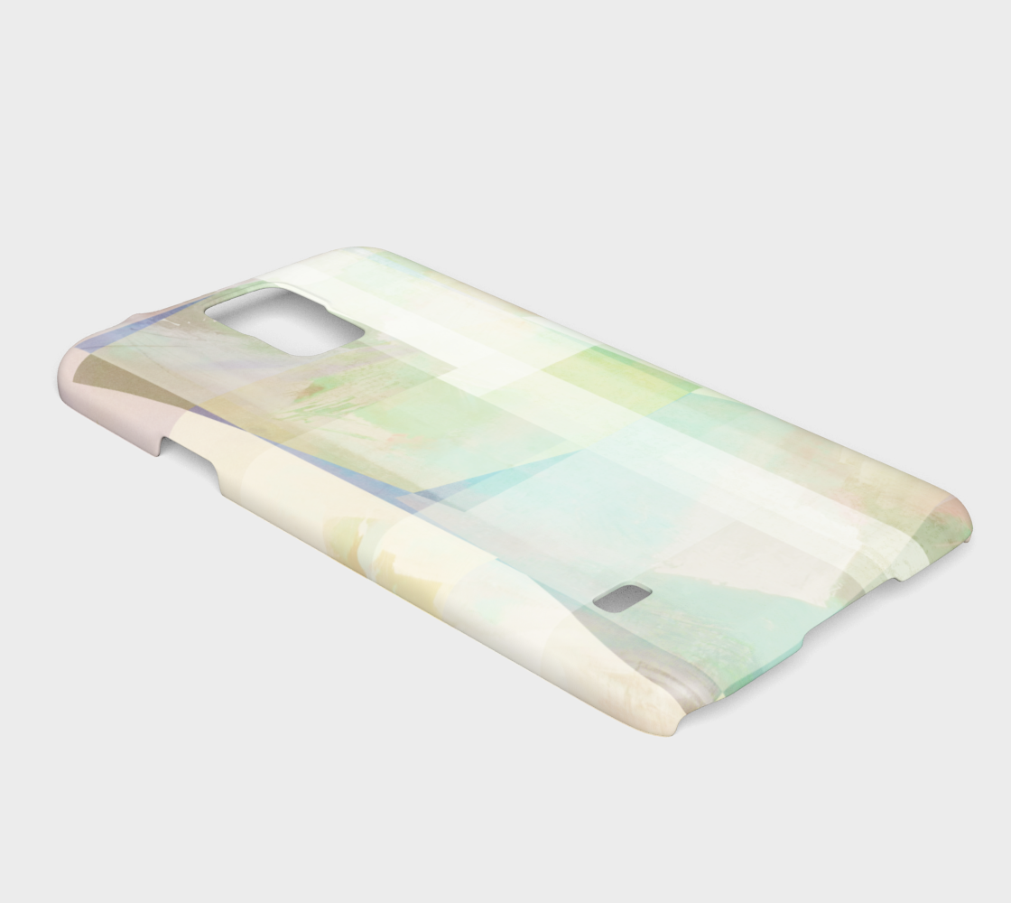 Del 490D Square Off Textured Purples And Greens Device Case - deloresartcanada