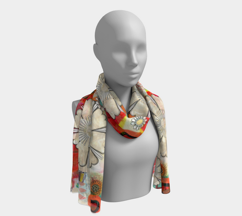 Flower Power Scarf by Deloresart