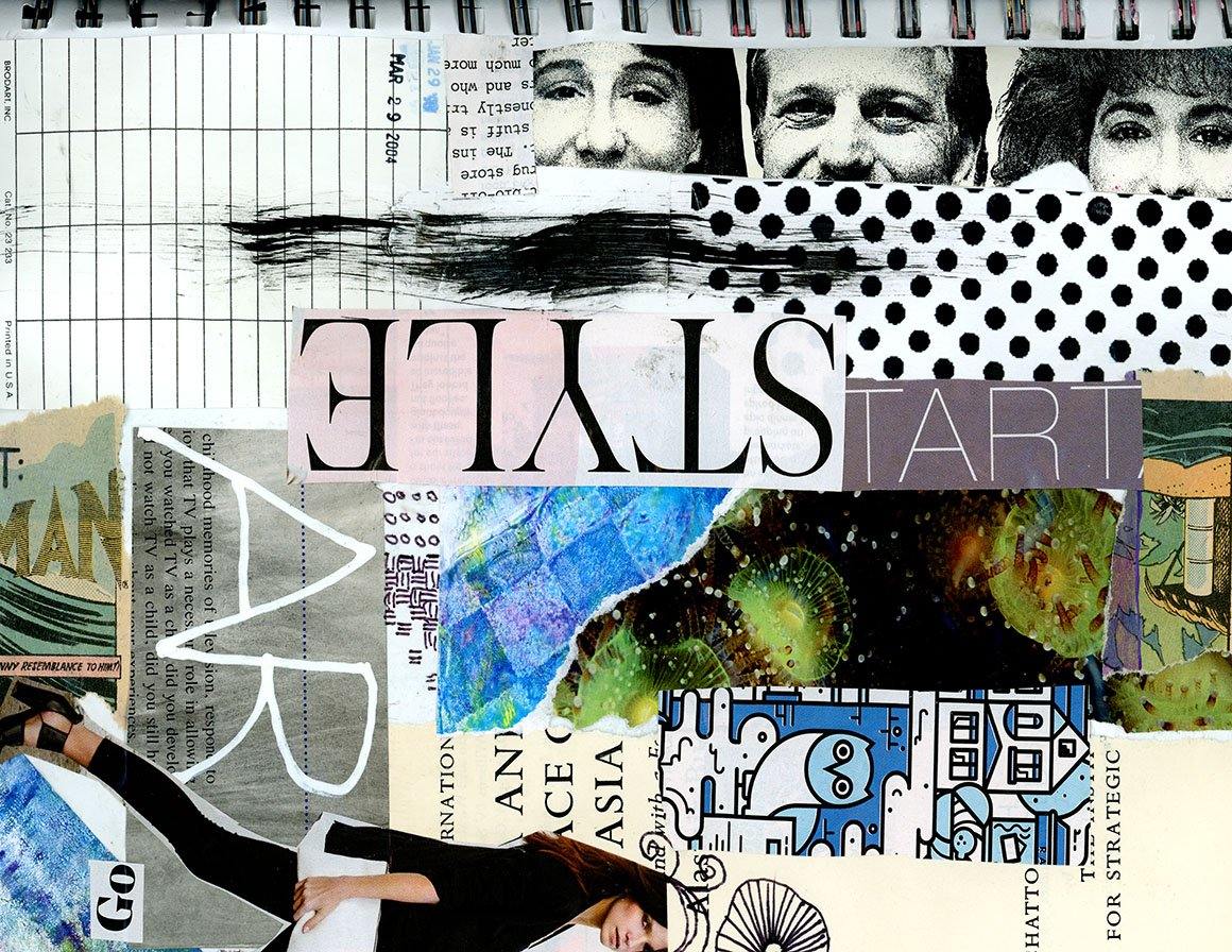 Volume 7 - Mixed Bag Grunge Journal Art Pages - deloresartcanada