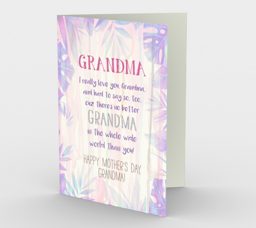 1147. World's Best Grandma  Card by DeloresArt