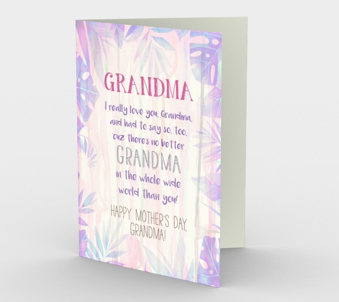 1149. Life Is Good Mother's Day  Card by DeloresArt