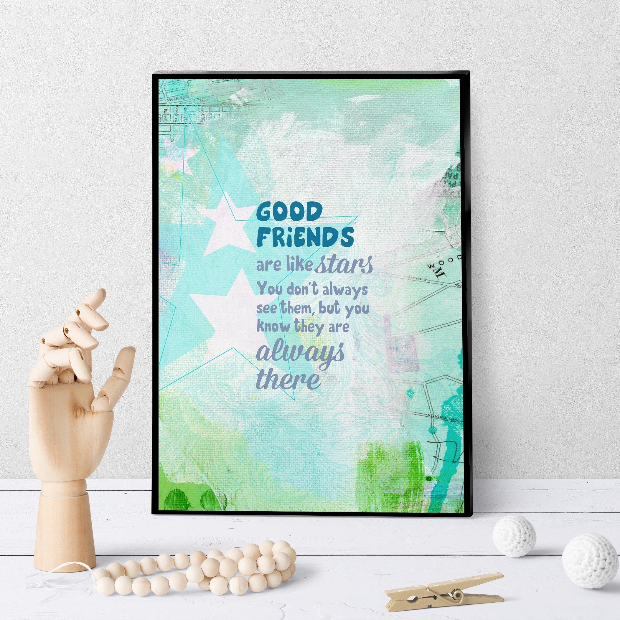 0314 Good Friends Like Stars - deloresartcanada