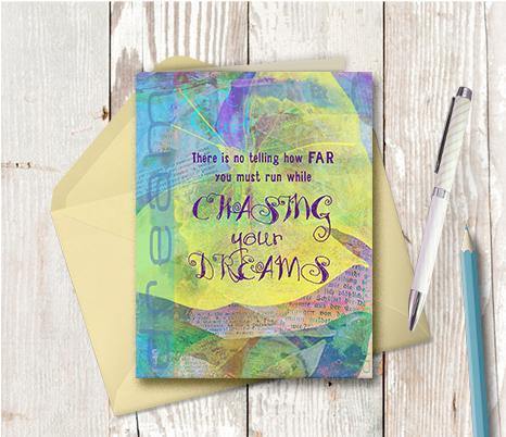 0031  Do Not Quit Butterfly Note Card - deloresartcanada