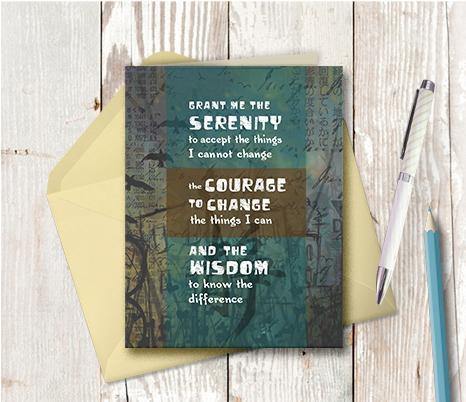0039 Serenity Note Card - deloresartcanada